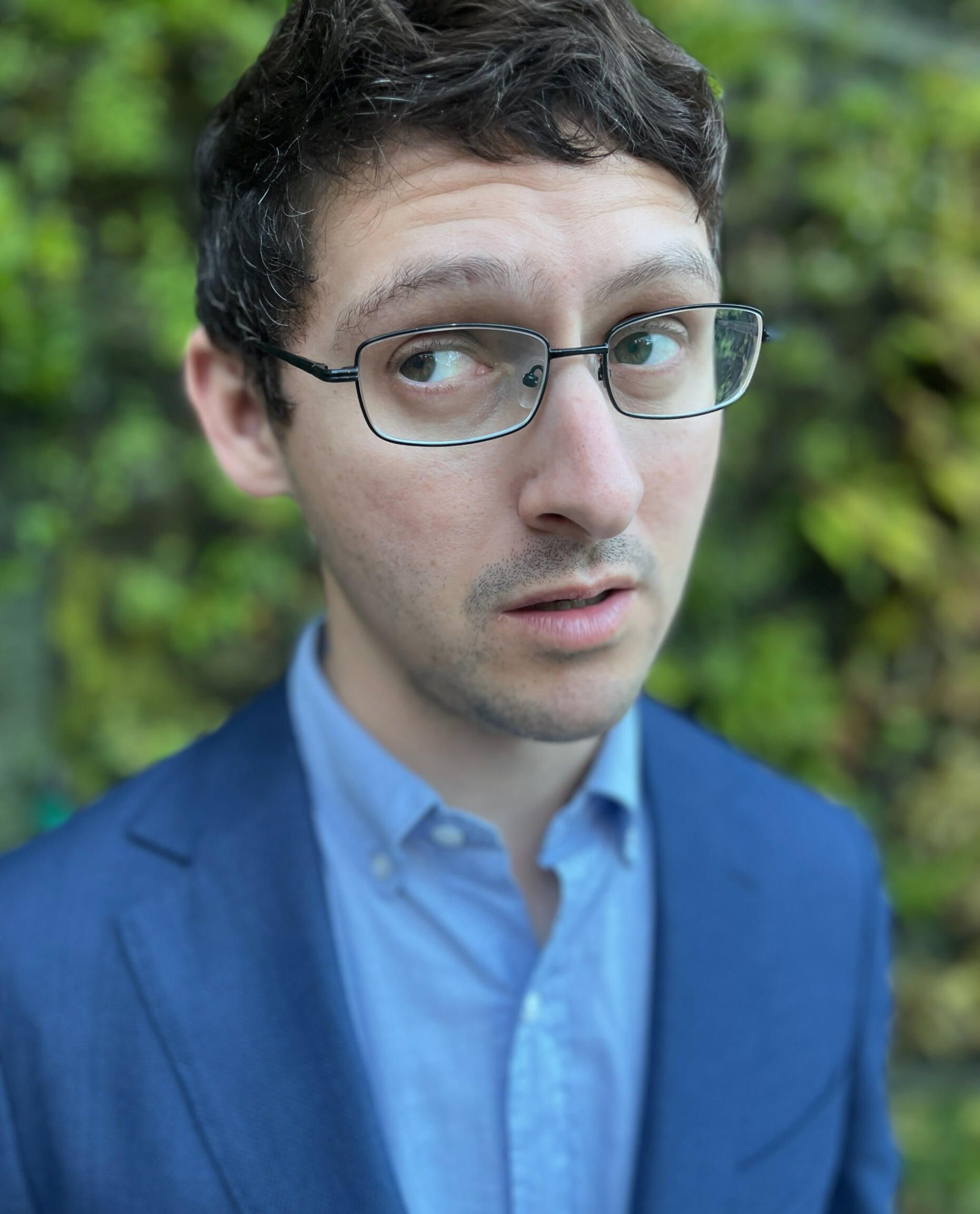 A writing desk and curious writing partner | Ben Steinhorn